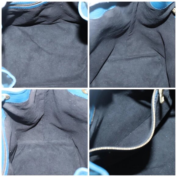 LOUIS VUITTON Epi Petit Noe Shoulder Bag Blue M44105 LV Auth 139956 - Picture 14 of 15